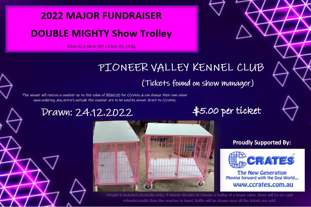 Show Manager - CCrates Trolley Raffle - Fri 16 Sep 2022 (Pioneer Valley ...